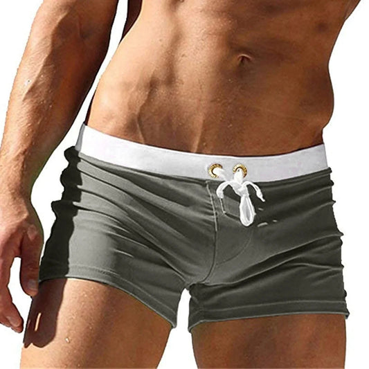Breathable, Drawstring Swim Trunks for men