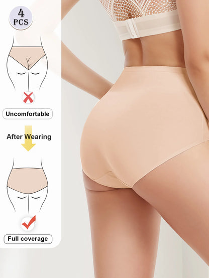 Women's High Waisted Underwear Tummy Control