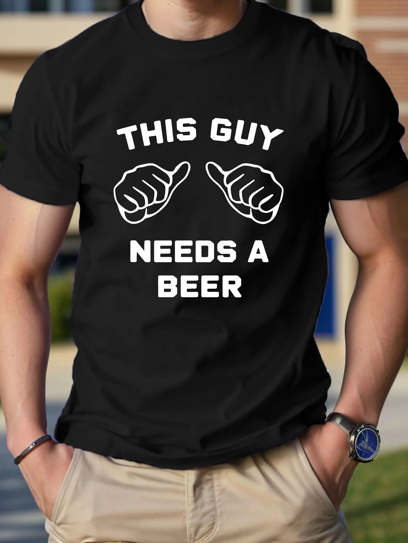 Graphic Pure Cotton Men's Tshirt Comfort Fit