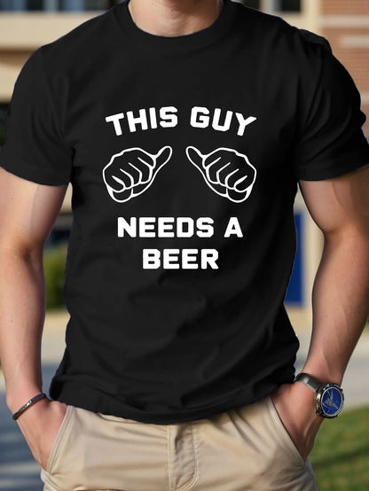 Graphic Pure Cotton Men's Tshirt Comfort Fit