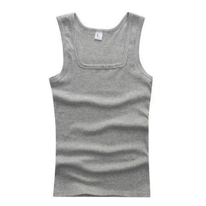 Men's Sleeveless Breathable Cotton Vest - Multi color