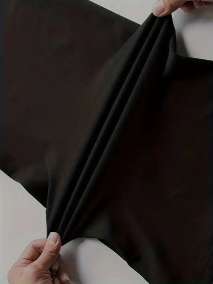 Men's Handsome Short-Sleeved, Black Casual T-Shirt, For Daily Outdoor Travel