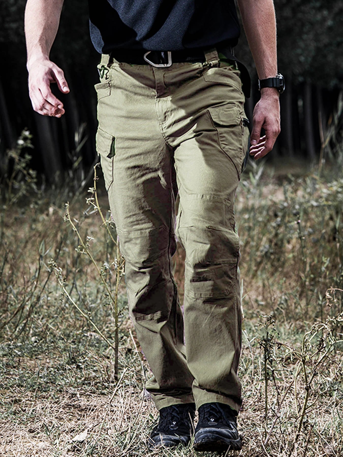 Camouflage Multi-pocket training/overall pants for men for all seasons