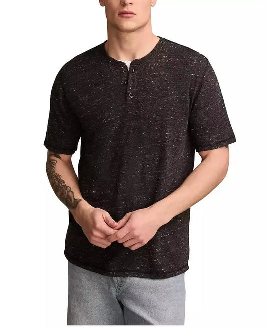 Men's Linen Short Sleeve Henley Shirt