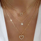 Multilevel Geometric Vintage Punk Gold-plate Thick Chain Muli