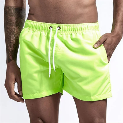 Mens Swim Trunks with Mesh Lining & Side Pockets