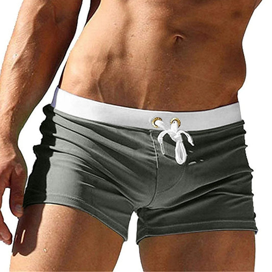 Breathable, Drawstring Swim Trunks for men