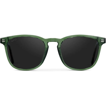 HOME WMP Eyewear - Men's Polarized Modern Rounded Square Sunglasses