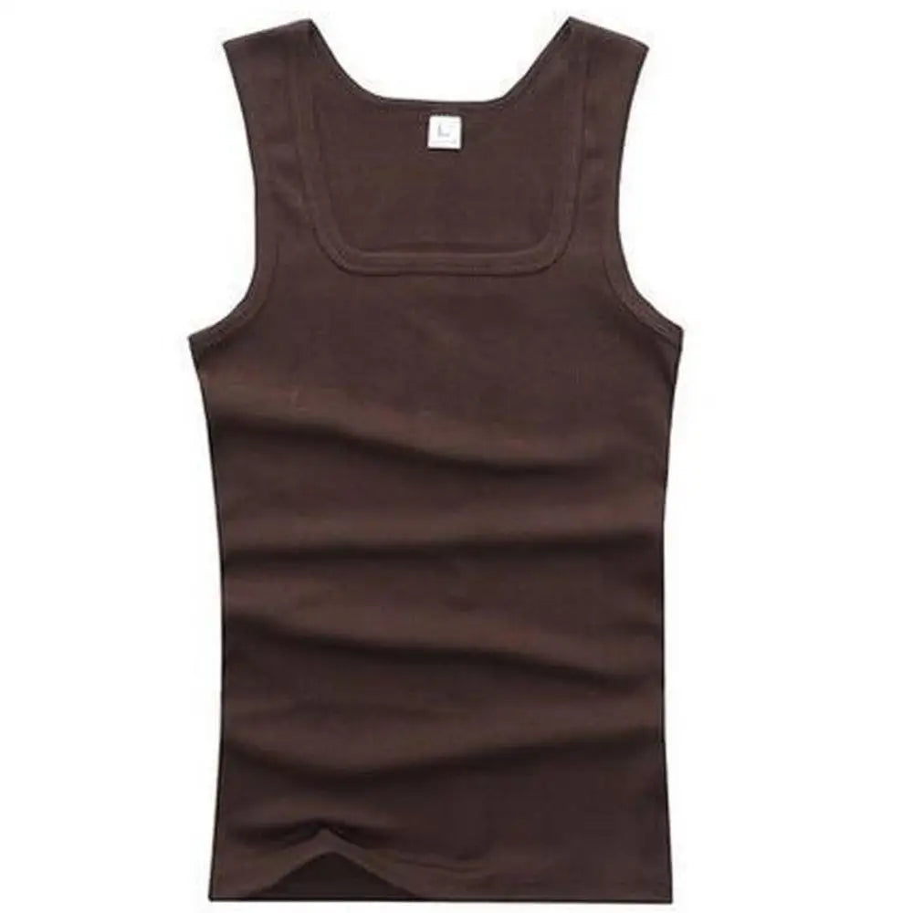 Men's Sleeveless Breathable Cotton Vest - Multi color