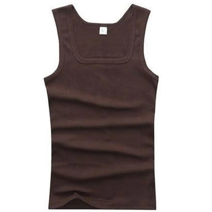Men's Sleeveless Breathable Cotton Vest - Multi color