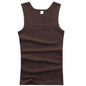 Men's Sleeveless Breathable Cotton Vest - Multi color