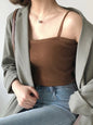 Women Halter Crop Tops Summer Sleeveless Camis