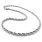 Silver 18/20/22/24 Inch 4mm Twisted Rope Chain Unisex Necklace