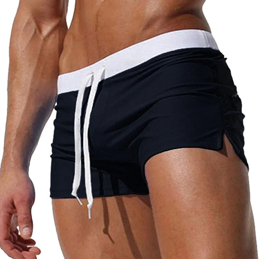 Breathable, Drawstring Swim Trunks for men