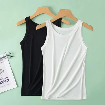 3-piece Ladies Solid Color Vest/Camisole