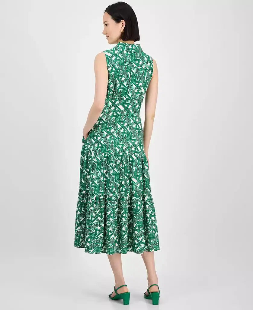 Women's Sleeveless Collared Shirtdress