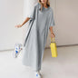 Solid Oversized T Shirt/Sundress For Women