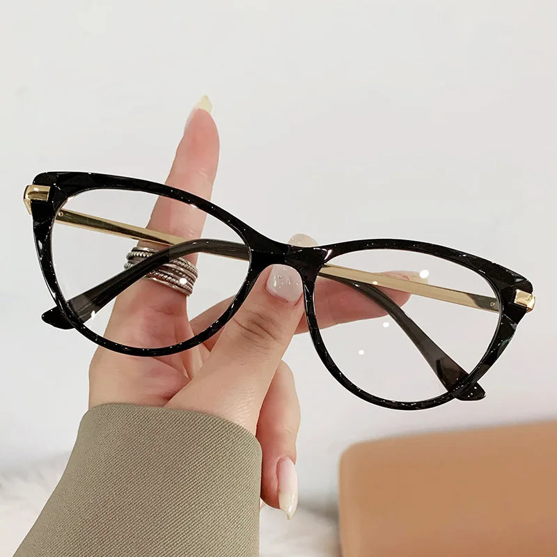 Sexy Cat Eye Vintage Glasses Women Anti Blue Light