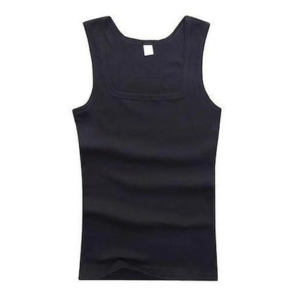 Men's Sleeveless Breathable Cotton Vest - Multi color