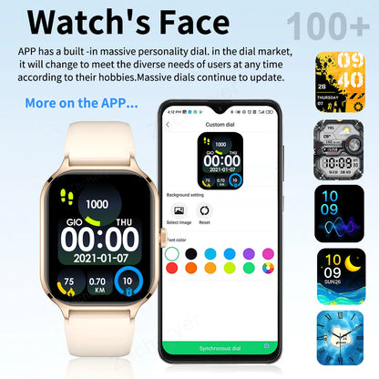 2025 Smart Watch, Multiple Sport Modes, iPhone/Android